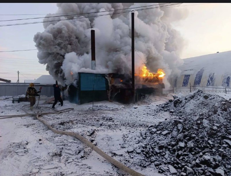 В якутском селе сгорела котельная