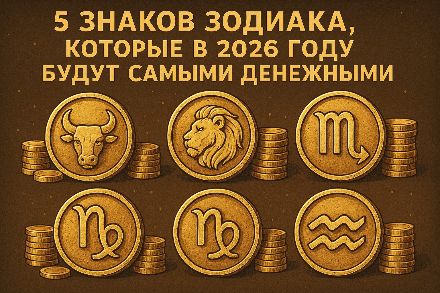 5 знаков зодиака которые в 2026 году будут самыми денежными