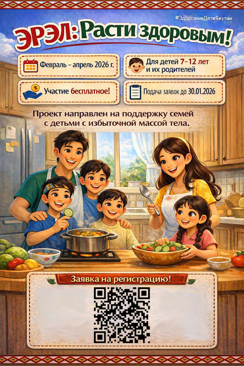 Эрэл: Расти здоровым! Стартует семейный проект