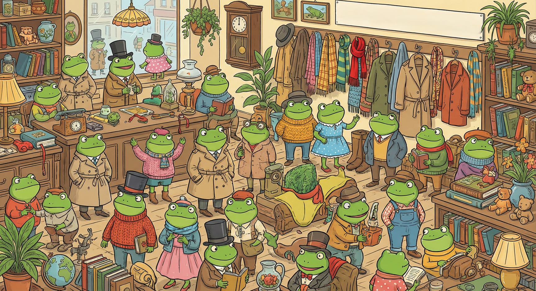 Найди красный бантик на картинке: Пора взбодриться и потренировать мозг!