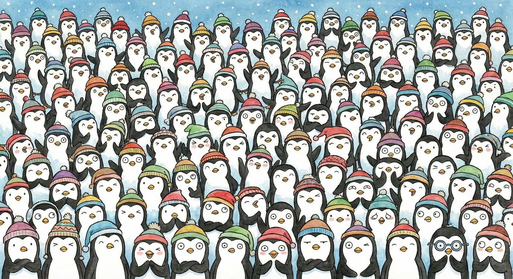 Найди пингвина на картинке: Встряска для вашего мозга!