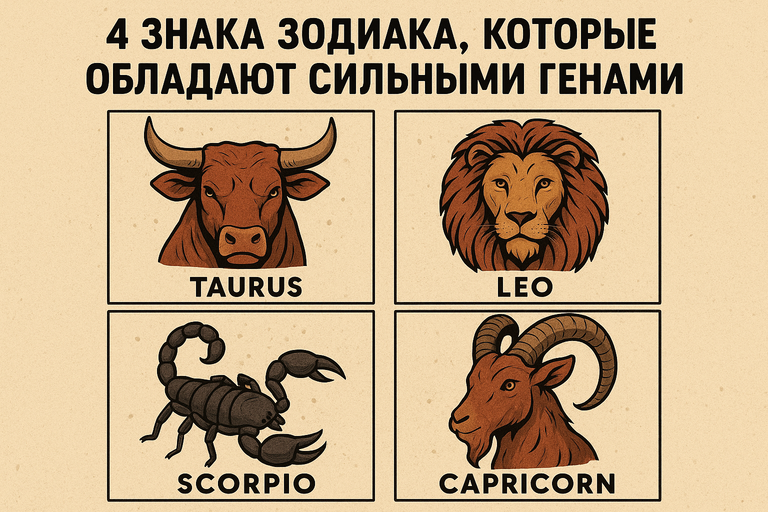 4 знака зодиака которые обладают сильными генами