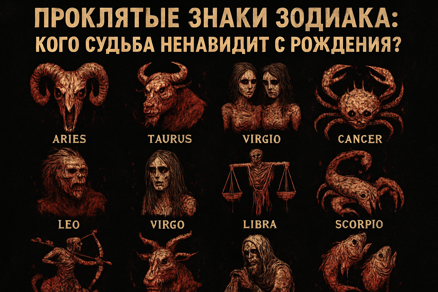 Проклятые знаки зодиака: кого судьба ненавидит с рождения?