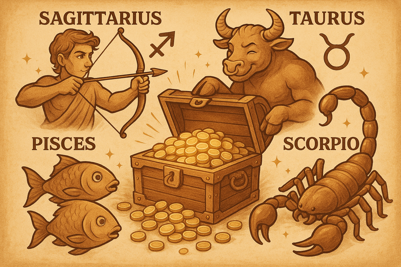 4 знака зодиака которым повезет отыскать клад